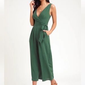 Lulus green jumpsuit